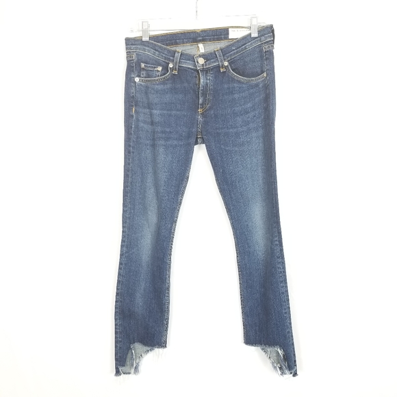 rag & bone Denim - Rag & Bone Hampton  Size 28 Raw Hem Blue  Jeans